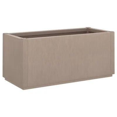 Image de vidaXL Bac à plantes brun clair 80x36x35 cm PP