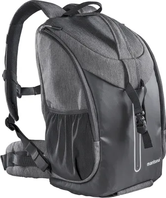 Produktbild von Mantona Fotorucksack Tallinn anthrazit für DSLR und Systemkamera, Kamerarucksack mit Stativhalterung und Regenschutz, Fototasche mit flexibler Innenaufteilung für Kamera, Objektive und Zubehör