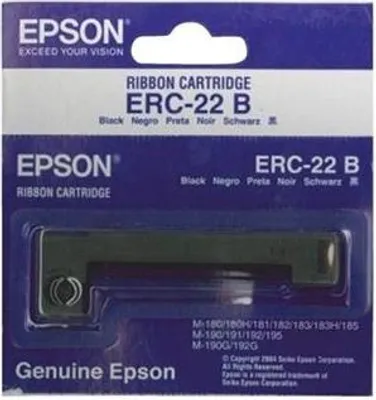 Produktbild von Epson ERC22B Farbbandkassette für M-180/190-Serie, lange Lebensdauer, Schwarz
