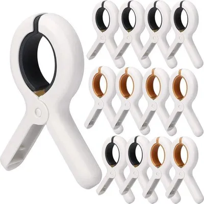 Obrázok produktu pre 12 veľkých sponiek, sponky na uteráky, pláž, kúpeľňa, pranie, Jumbo