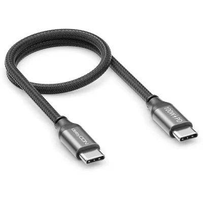 Produktbild von deleyCON 0,30m USB-C Kabel PD3.0 100W USB-C auf USB-C