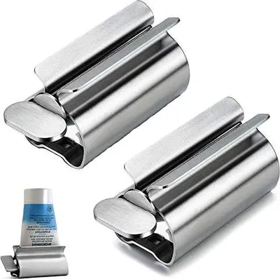 Produktbild von 2 StÜcke Rollen Tube Zahnpasta Squeezer, Zahnpastasitzhalter, Edelstahl Zahnpastaspender Für Badezimmer