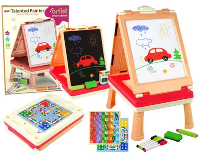 Produktbild von Leantoys Doppelseitiges 3-in-1-Whiteboard und Spieltisch