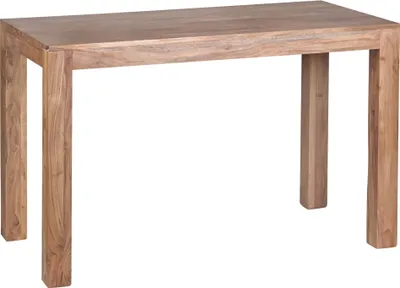 Produktbild von WOHNLING Esstisch Massivholz MUMBAI Akazie 120 cm Esszimmer-Tisch Holztisch Design Küchentisch Landhaus-Stil dunkel-braun