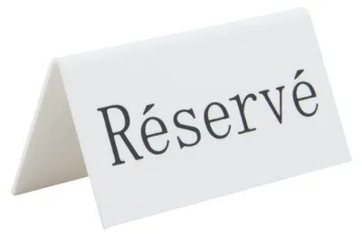 Produktbild von Securit Reserviert Tischständer auf Französisch: Réservé (5 Stück)
