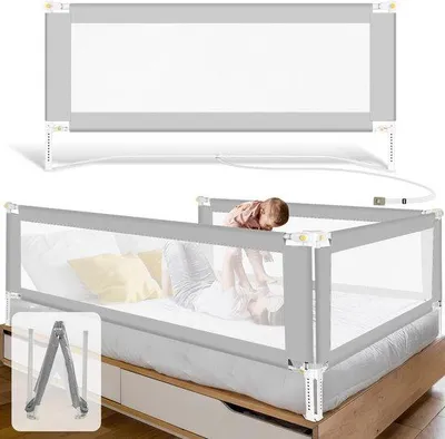 Zdjęcie produktu dla Łóżeczko turystyczne 180 cm - Składane - Podstawa w kształcie litery U - Zabezpieczenie przed wypadnięciem dla dzieci - Luxento