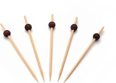 Produktbild von Bambus-Spieß mit schwarzer Kugel 120 mm 12 x 250 Stück