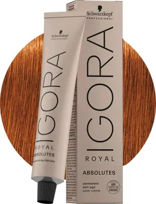 Produktbild von Schwarzkopf Igora Royal Absolutes, Kastanienbraun, 7-70, Frauen, 60 ml, Alle Haare, Farbspeichernd, Nährend, Glanz