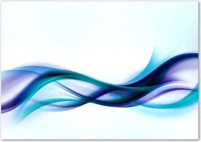 Produktbild von Tulup® Glas-Bild - 100 x 70 - Wandbild aus Glas - Wandkunst - Wandbild hinter gehärtetem Sicherheitsglas - Kunst: modern & klassisch - Abstrakte Wellen - Blau