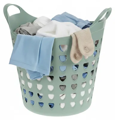 Produktbild von Excellent Houseware Flexibler Waschekorb - grun - 26 Liter