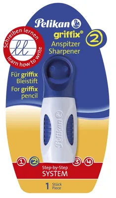 Produktbild von Pelikan Anspitzer Griffix® Blau mit Auffangbehälter