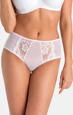 Produktbild von Teyli Mesh Slip mit floraler Spitze Marte Female 368 weiß L