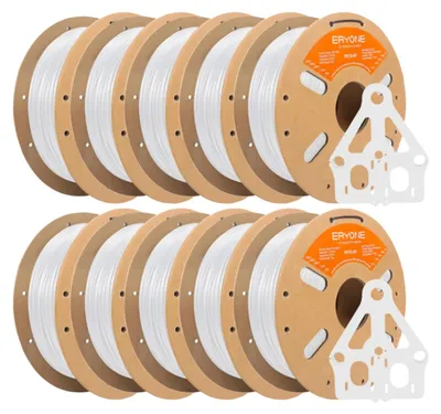 Obrázok produktu pre 3D tlačový filament, materiál na báze uhlíkových vlákien, vysoká tuhosť, biely PETG s uhlíkovými vláknami