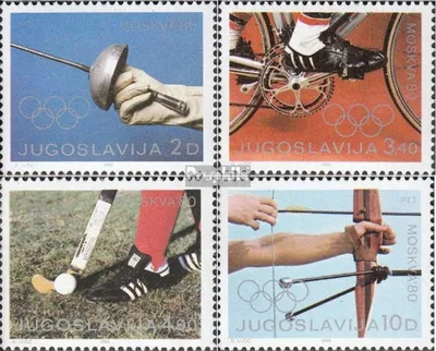 Produktbild von Briefmarken Jugoslawien 1980 Mi 1824-1827 (kompl.Ausg.) postfrisch Olympische Sommerspiele