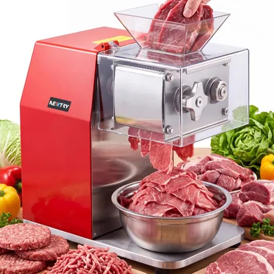 Fleischschneidemaschine 850 W, 2,5 mm, Gastro-Schneidblöcke