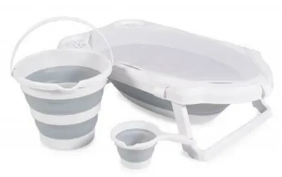 Obrázek produktu pro Dětská skládací sada ke koupání Hawai - šedá