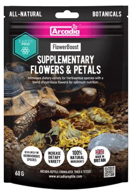 Productafbeelding van Arcadia FlowerBoost bloemenmix voor herbivore reptielen en amfibieën 60 gram