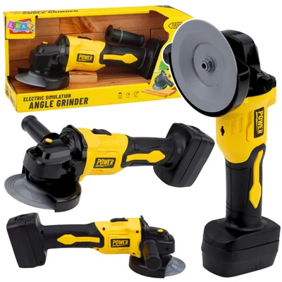 Image de Meuleuse d'angle jouet pour enfants, sonne jaune