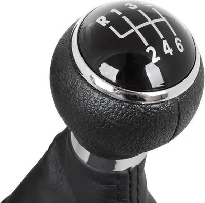 Immagine prodotto di pomello del cambio a 6 velocità + cuffia del cambio + cornice cromata per il pomello del cambio