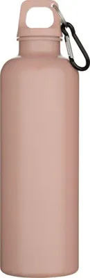 Productafbeelding van Floso - "Oregon" waterfles, gerecycled plastic, karabijnhaak, 750 ml, model PF4957 (één maat) (roze-grijs)