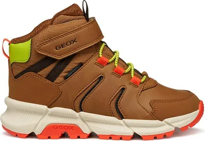 Obrázok produktu pre GEOX FLEXYPER PLUS, detské topánky s teplou podšívkou v hnedej farbe, veľkosť 32