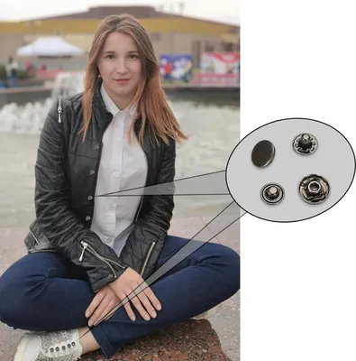 Produktbild von Edelstahl-Druckknoppen-Set 15mm für Kleidung, Taschen