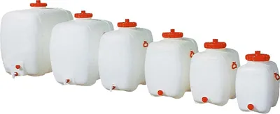 Produktbild von Lebensmittelechtes PE Getränkefass 150 Liter mit Schraubdeckel und Auslaufhahn