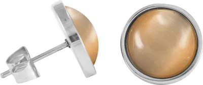 Produktbild von Chirurgenstahl Ohrstecker Elegance Farbe - Braun