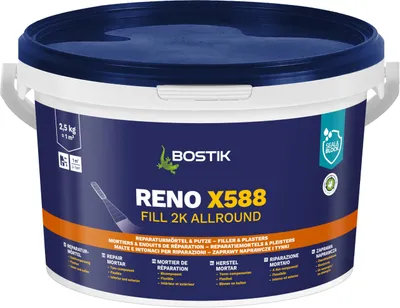 Produktbild von BOSTIK Reno X588 Fill 2.5kg Reparaturmörtel Innen/Außen Frostbeständig Grau