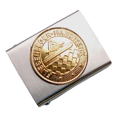 Produktbild von Koppelschloss Fliesenleger Handwerk und Zunft – silbern/golden - für Geselle - für 4,5 cm breite Koppelgürtel