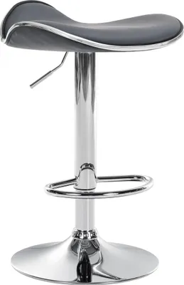 Produktbild von CLP Barhocker Shanghai drehbar und höhenverstellbar grau Material Gestell Metall in Chromoptik