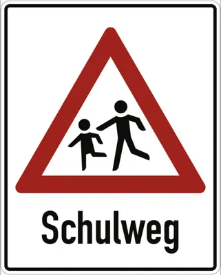 Produktbild von Schild - Kinder, Schulweg, Alu 3 mm, RA2, 1000x1250 mm