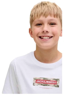 Produktbild von T-Shirt Jack&Jones 12298360-BRIGHT-WHITE für Jungen