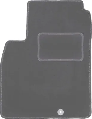 Obrázok produktu pre Rohožka pre vodiča z velúru v grafitovej farbe, vhodná pre Nissan Micra K13 (2010-2016, hatchback) – s upevnením – presne na mieru