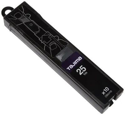 Produktbild von Tajima Ersatzklingen Razar Black Blade für Cuttermesser (10 Stück, Klingen für C