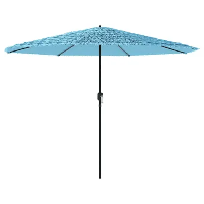 Image de Parasol de jardin avec mât en acier bleu 324x324x247 cm