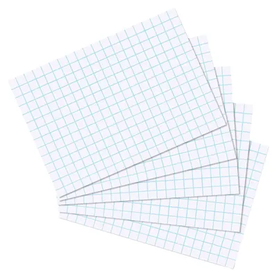 Image de Herlitz Karteikarte A6 kariert weiß hf 100er Packung