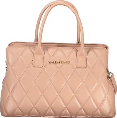Produktbild von Elegante rosa Tasche mit Henkeln und Reißverschluss für Damen
