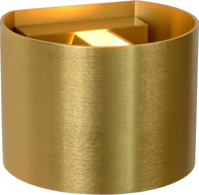 Produktbild von Wandlampe Aluminium Up Down 13 cm breit in Messing G9 warmweißes Licht 2700 K 350 lm Modern Wandleuchte