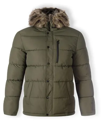 Image de Manteau d'hiver Minoti, couleur olive, taille XS, pour hommes