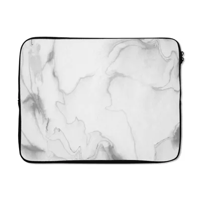 Produktbild von MuchoWow® Laptop Hülle 15 Zoll Marmor - Grau - Weiß - Abstrakt - Marmoroptik Laptoptasche - Laptoptasche - Sleeve - Rundum-Schutz