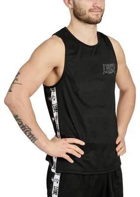 Productafbeelding van Tanktop model ICONIC, zwart, van het merk Leone1947, maat XXL