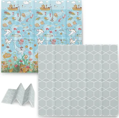Obrázok produktu pre Vzdelávacia skladacia penová podložka 200 x 180 x 1 cm Nukido NK-340 ocean