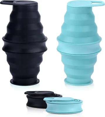 Produktbild von Faltbare Wassersflasche 500ml Silikon Reise