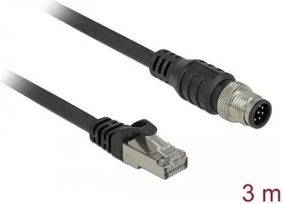 Immagine prodotto di DELOCK Cavo RJ45 > M12 8Pin codificato A Cat.5e SFTP3m