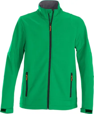 Produktbild von Softshell-Jacke Printer Trial mit Stretch, gebürsteter Innenseite und zweifarbigem Reißverschluss