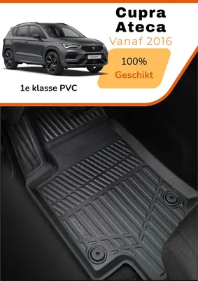Immagine prodotto di CUPRA Ateca 2016–oggi – Tappetini in stile carbonio premium – TPE di alta qualità – Protezione per tutte le stagioni – Bordi rialzati – Antiscivolo