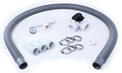 Produktbild von Interline Solar Heater Dome Bypass-Set, Solarheizungsumgehung, Grau, Silber, Weiß, 6,4 kg, 4 Stück(e), 520 mm, 330 mm