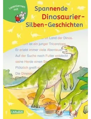 Obrázok produktu pre LESEMAUS zum Lesenlernen Sammelbände: Spannende Dinosaurier-Silben-Geschichten