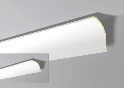 Immagine prodotto di Modanatura del soffitto NMC AD23 ARSTYL Noel Marquet Modanatura decorativa Illuminazione indiretta moderna colore bianco 2 m